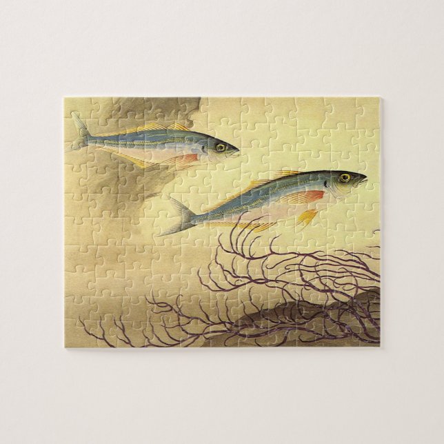 Mackerel Fish Swimming in the Ocean Jigsaw Puzzle (Horizontal)