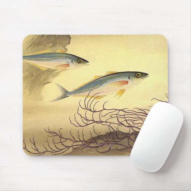 Mackerel Fish Swimming in the Ocean Mouse Mat (With Mouse)