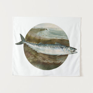 Mackerel Fish Tapestry