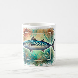 Mackerel Serenity 210824AREF105 - Watercolor Coffee Mug