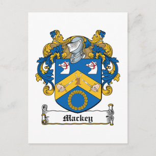 Mackey Family Crest Postcard