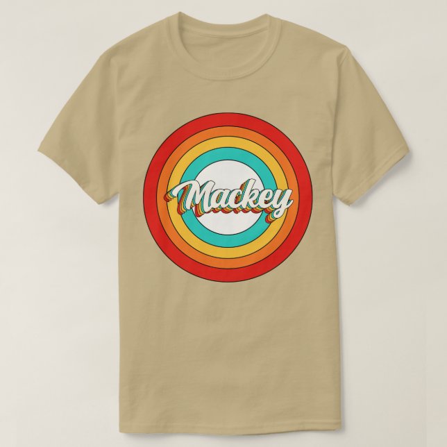 Mackey Name Shirt Vintage Mackey Circle (Design Front)