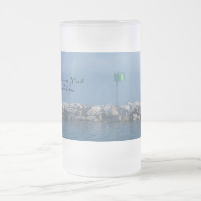 Mackinac Breakwater Frosted Mug (Center)