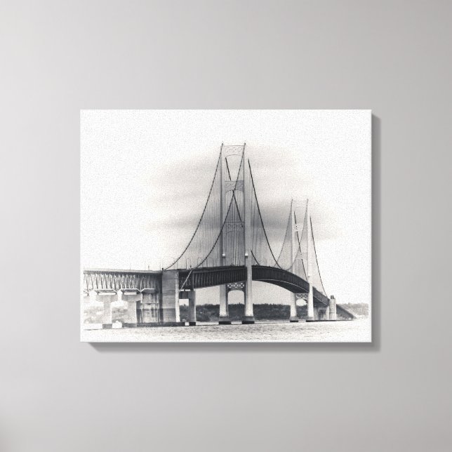Mackinac Bridge - 2011 Canvas Print (Front)