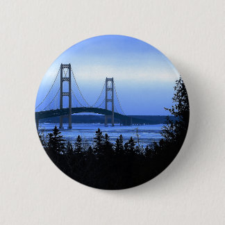 Mackinac Bridge 6 Cm Round Badge