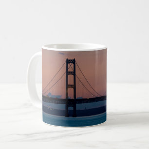 Mackinac Bridge At Dusk Coffee Mug
