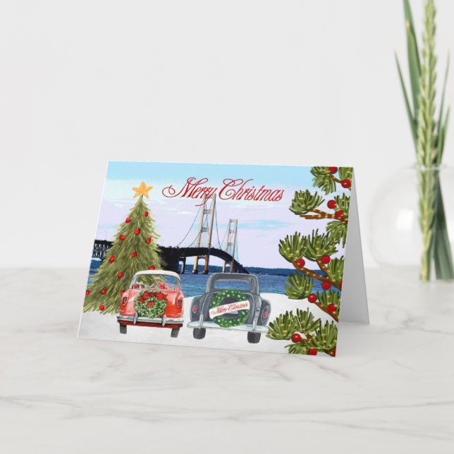 Mackinac Bridge Christmas Card (Front)