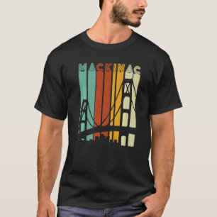 Mackinac Bridge Island Vintage Mackinaw City Retro T-Shirt