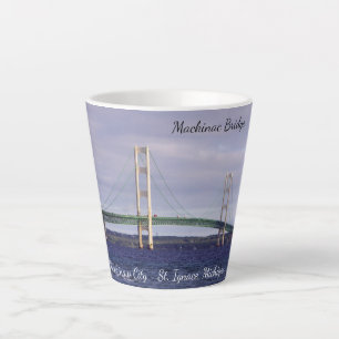 Mackinac Bridge latte mug