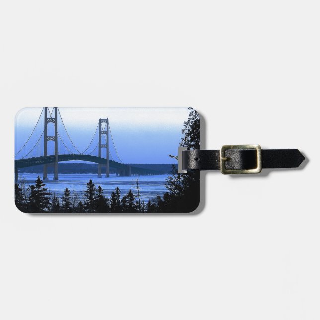 Mackinac Bridge Luggage Tag (Front Horizontal)