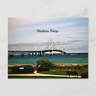 Mackinac Bridge, Mackinac Island Postcard