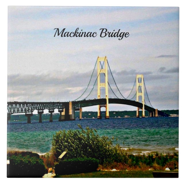 Mackinac Bridge, Mackinac Island Tile (Front)