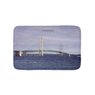 Mackinac Bridge Mackinaw City bathmat
