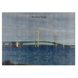Mackinac Bridge Mackinaw City cutting board