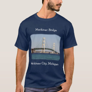 Mackinac Bridge Mackinaw City shirt dark colours