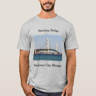 Mackinac Bridge Mackinaw City shirt light colours