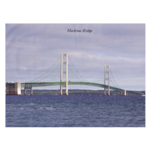 Mackinac Bridge Mackinaw City table cloth