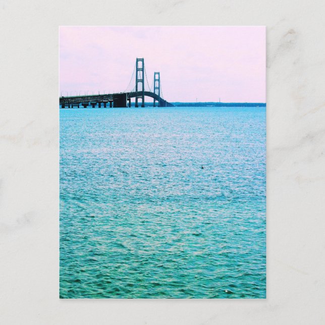Mackinac Bridge - Michigan - Postcard (Front)