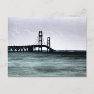 Mackinac Bridge, Michigan Postcard
