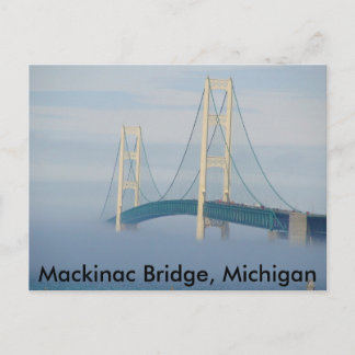 Mackinac Bridge, Michigan Postcard