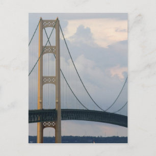 Mackinac Bridge, Michigan, USA Postcard