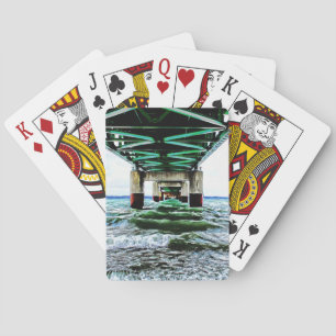 "Mackinac Bridge Playing Cards" Playing Cards