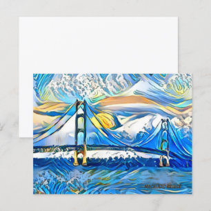 Mackinac Bridge Post Card