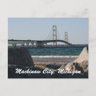 Mackinac Bridge  Postcard