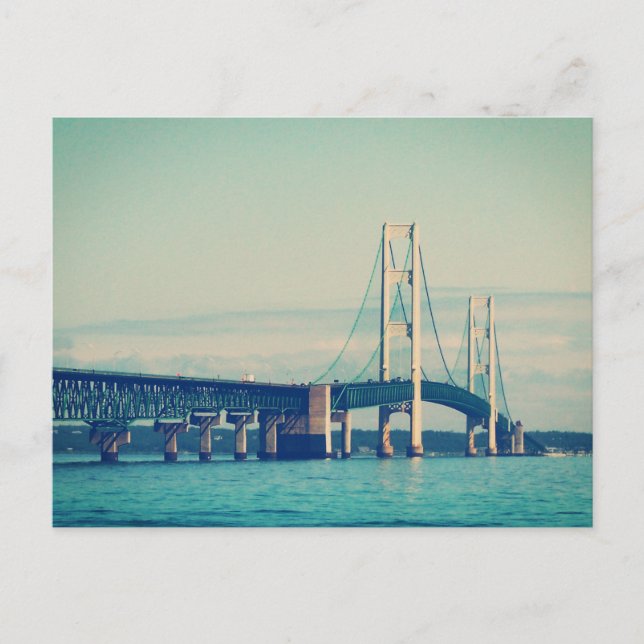 Mackinac Bridge Postcard (Front)