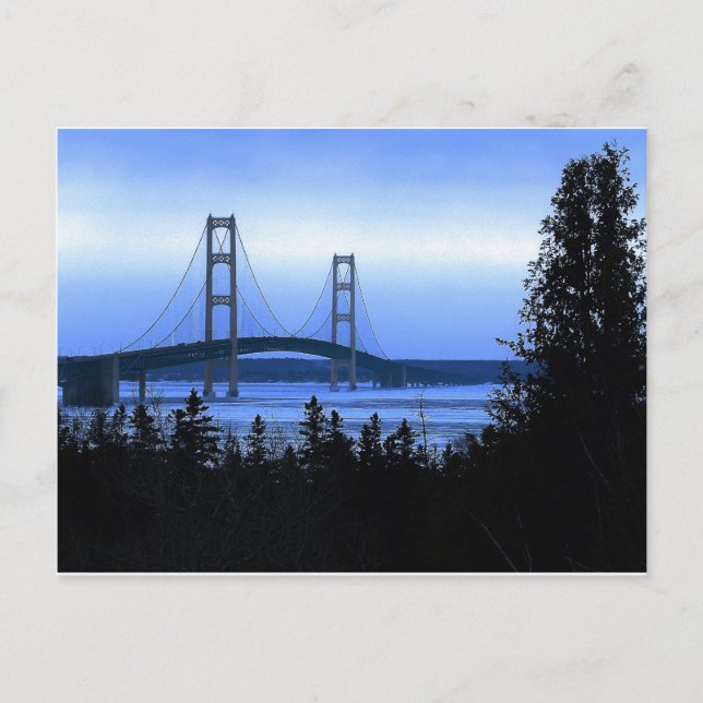 Mackinac Bridge Postcard (Front)