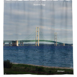 Mackinac Bridge shower curtain