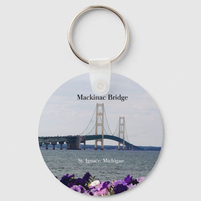 Mackinac Bridge spring St. Ignace spring key chain (Front)