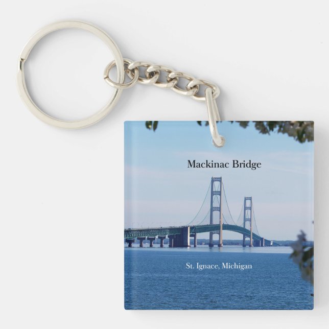 Mackinac Bridge St. Ignace key chain (Front)