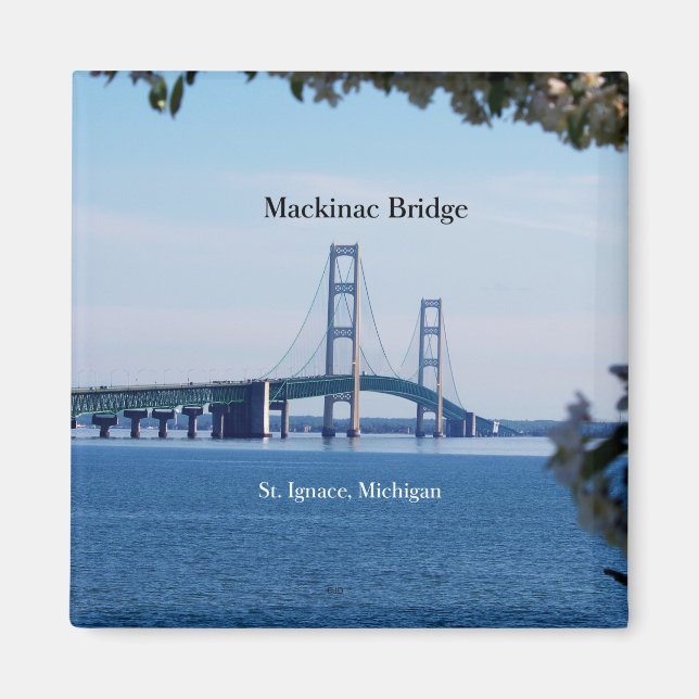 Mackinac Bridge St. Ignace magnet (Front)