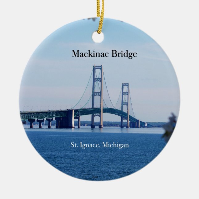 Mackinac Bridge St. Ignace ornament (Front)