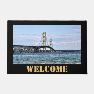 Mackinac Bridge Welcome Door Mat