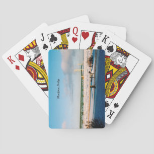Mackinac Bridge winter playing cards