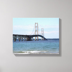 Mackinac Bridge Wrapped Canvas