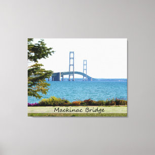 Mackinac Bridge/Wrapped Canvas