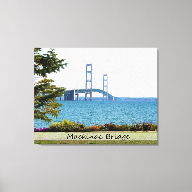 Mackinac Bridge/Wrapped Canvas (Front)