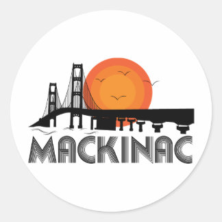 Mackinac Classic Round Sticker