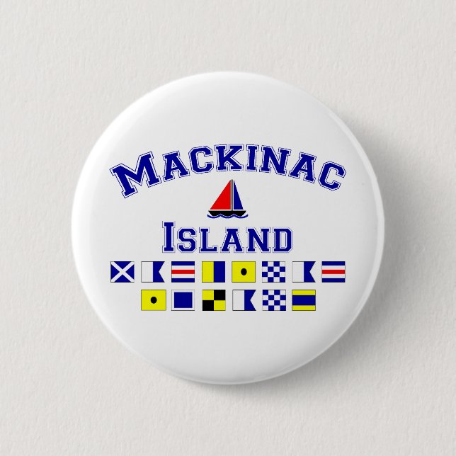 Mackinac Island 6 Cm Round Badge (Front)