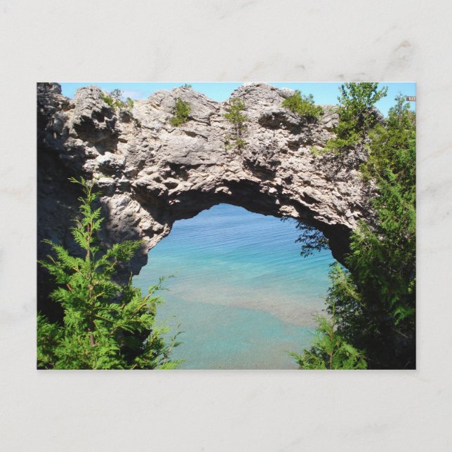 Mackinac Island "Arch Rock" Postcard (Front)