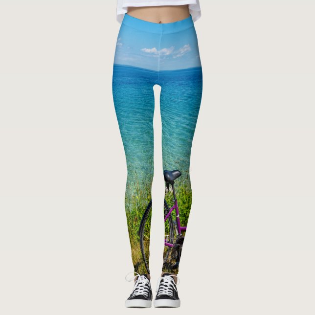 Mackinac Island Bike Leggings (Front)
