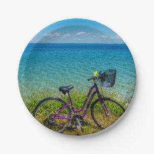 Mackinac Island Bike Paper Plate