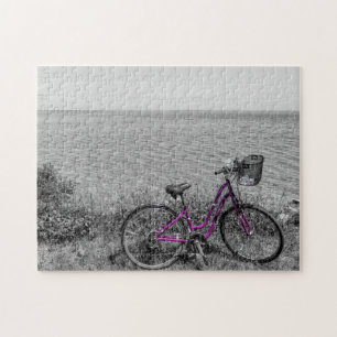 Mackinac Island Bike Selective Colour Jigsaw Puzzle