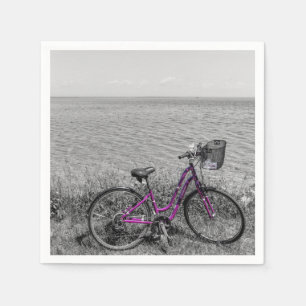 Mackinac Island Bike Selective Colour Napkin
