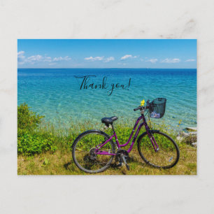 Mackinac Island Bike Thank you Postcard