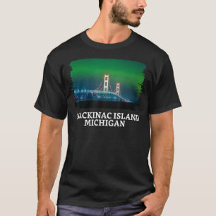 Mackinac Island Bridge Michigan Great Lakes Huron T-Shirt