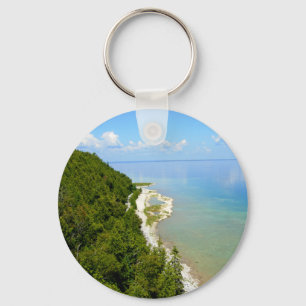 Mackinac Island Eastern Shoreline Key Ring